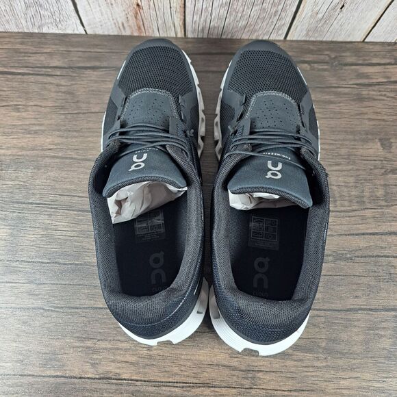 On Cloud 5 Slip On Bungee Lace Running Shoes Black White Women's Sz 9.5 (GUC) - Picture 6 of 9